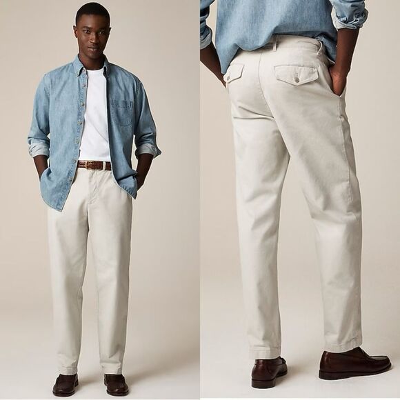 NWT J CREW Classic chino pant in Stone size 32/30 and 36/32 - Picture 1 of 10